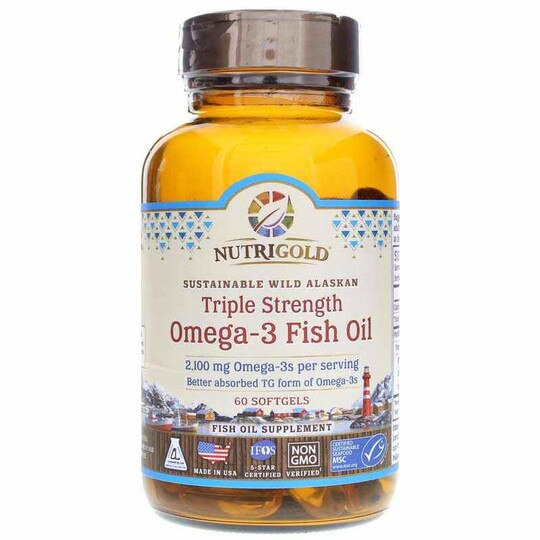 Triple Strength Omega3 Fish Oil 2,100 Mg, NutriGold